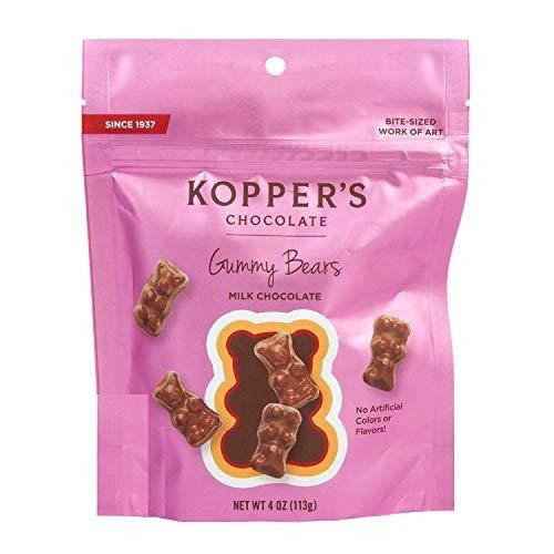 Kopper S Chocolate Milk Chocolate Covered Gummy Bears