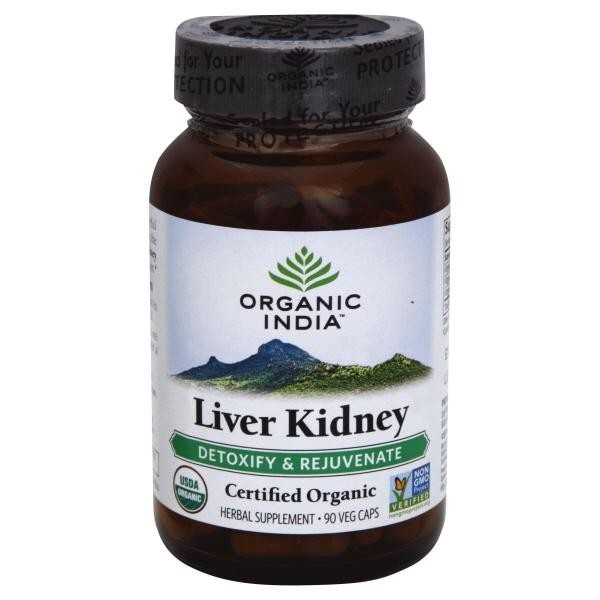 Organic India Liver Kidney Detoxify & Rejuvenate 90 Vegetarian Capsules