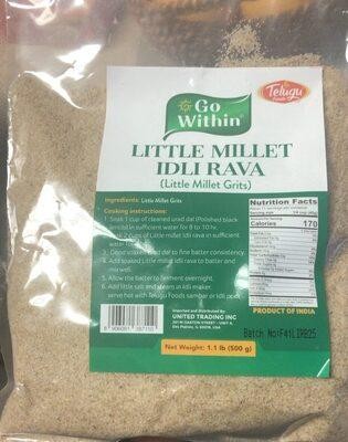 Go Within Little Millet Idli Rava 1.1lb