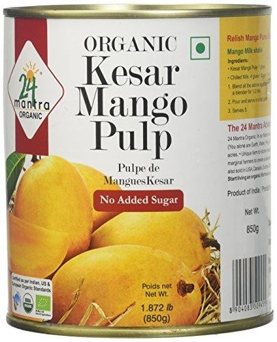 24 Mantra Organic Kesar Mango Pulp 30oz