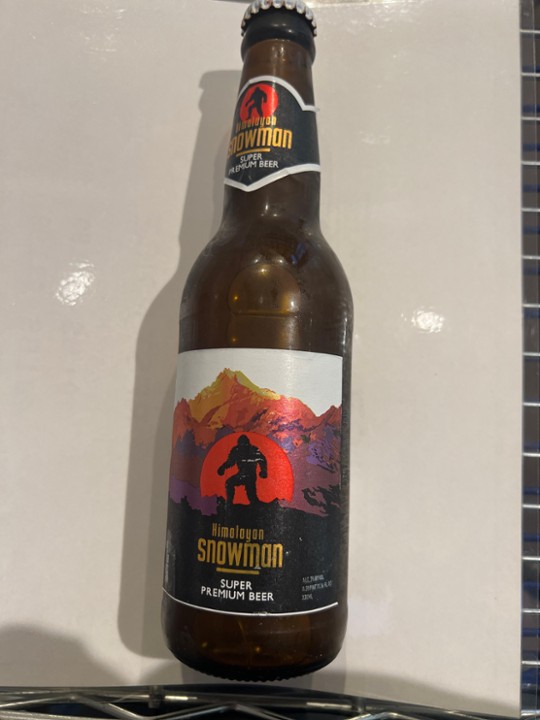 Himalayan Snowman Premium Beer 11oz 7% Alc. Vol.