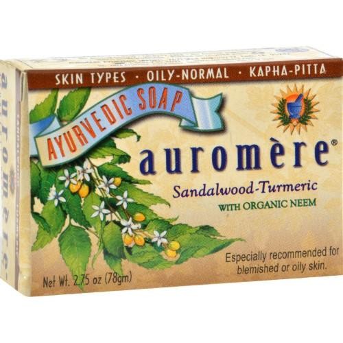 Auromere Ayurvedic Soap Bar Sandal-Turmeric 2.75oz