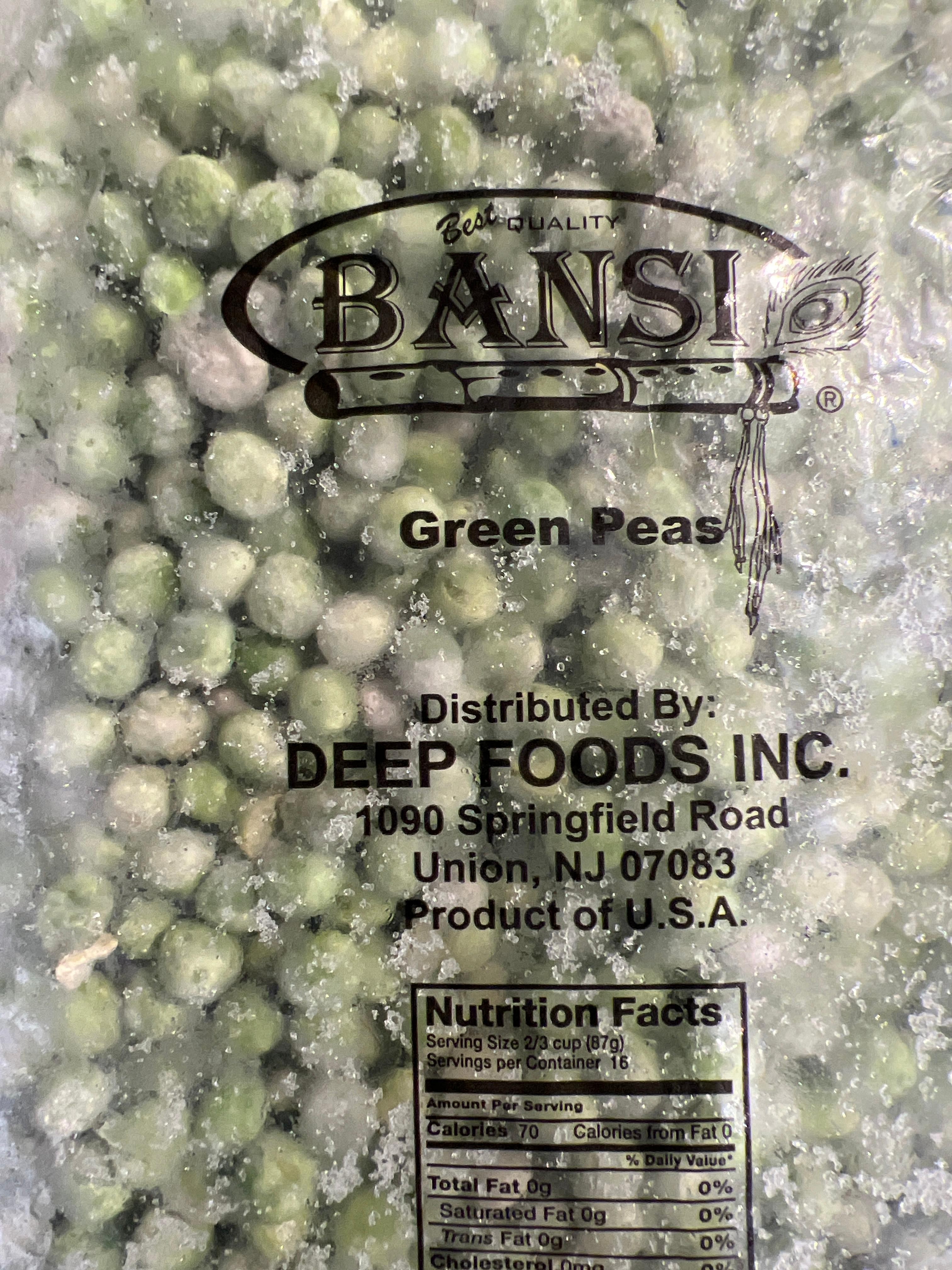 Bansi Green Peas 2lbs