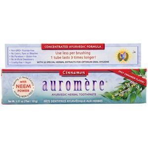 Auromere Ayurvedic Toothpaste Cinnamon 3.5oz