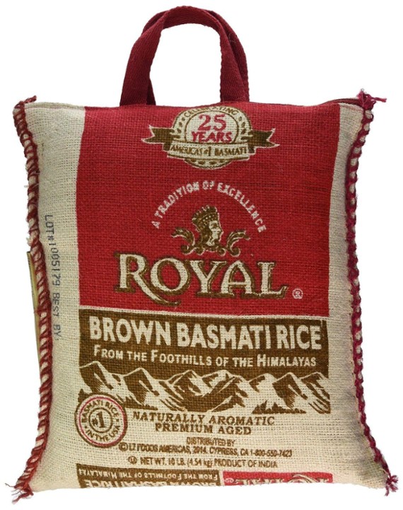 Royal Brown Basmati Rice, 10 Lb
