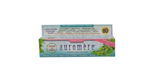 Auromere Herbal Toothpaste Cardamom-Fennel 4.16oz