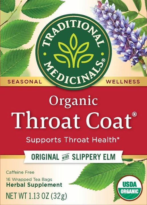 Traditional Medicinals Throat Coat Organic Tea 16 Bags