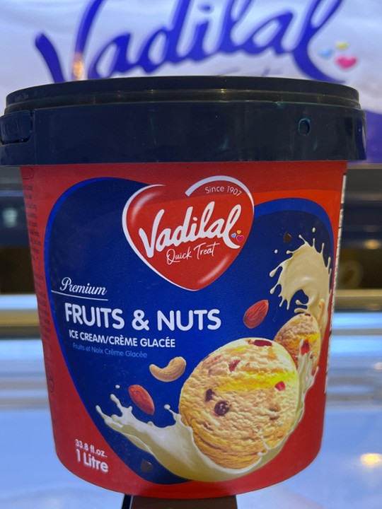 Vadilal Fruit & Nuts Ice Cream 1Ltr