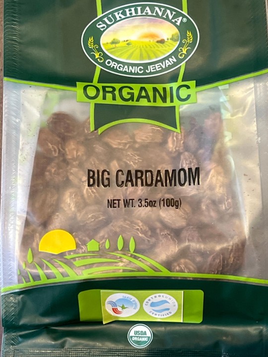 Sukhiana Organic Big Cardamom Black 3.5oz
