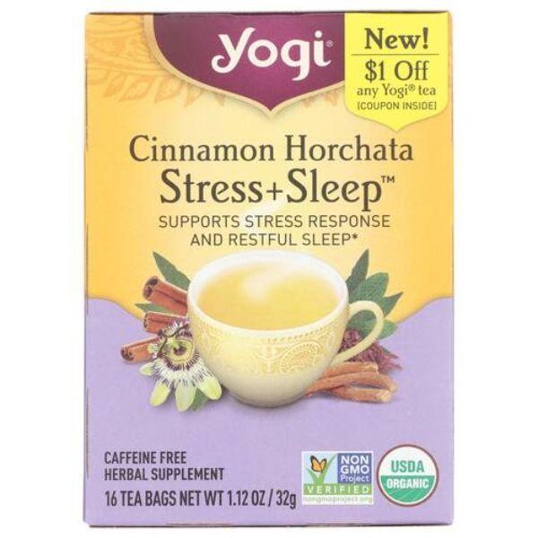 Yogi Cinnamon Horchata Stress + Sleep Tea 16 Bags