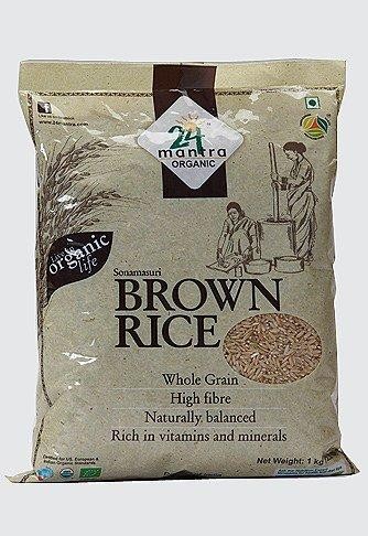 24 Mantra Organic Brown SonaMasoori Rice 2.2lb