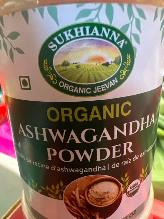 Sukhiana Organic Ashwagandha Powder 3.5oz