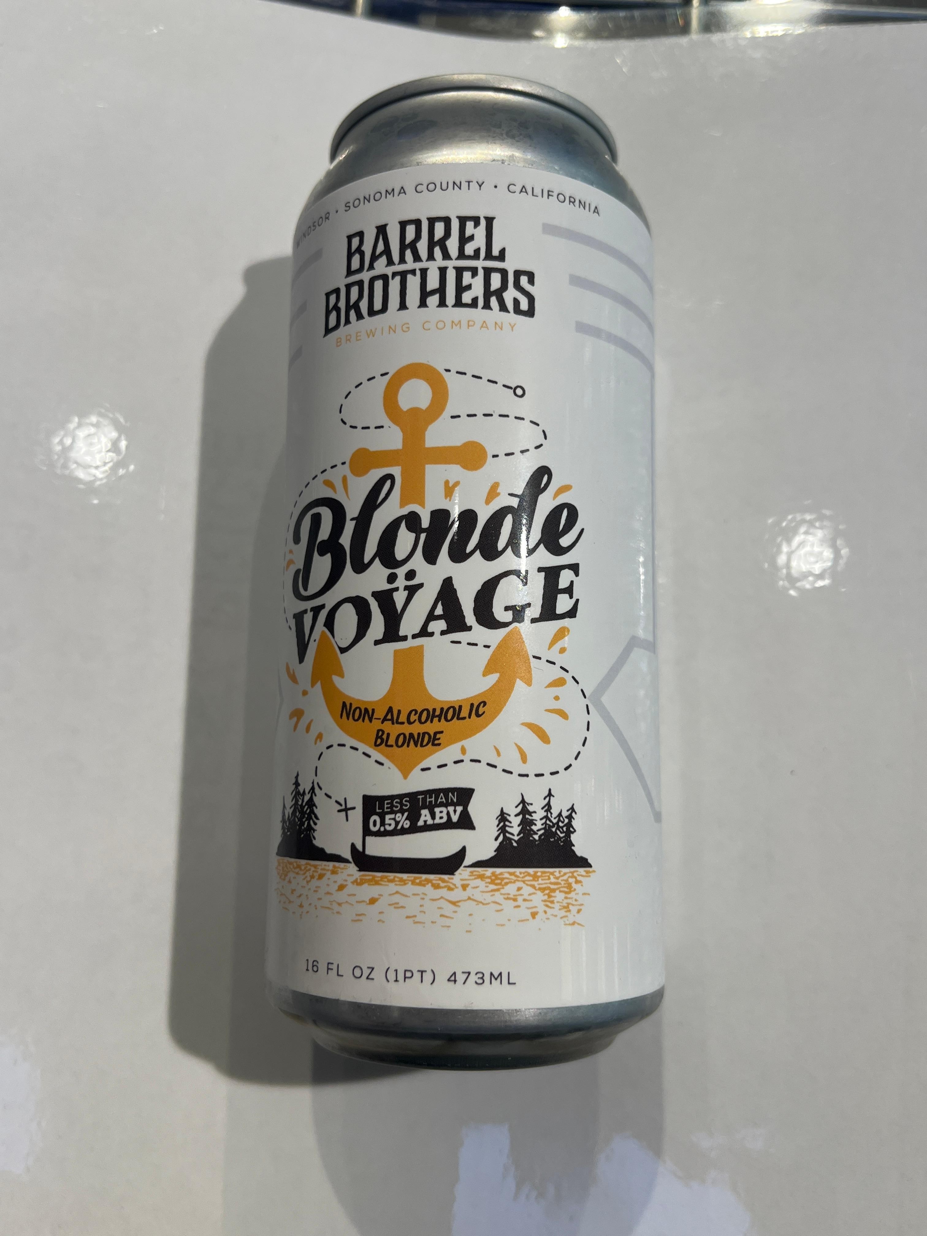 Barrel Brothers N/Alc. Blonde Voyage 16oz