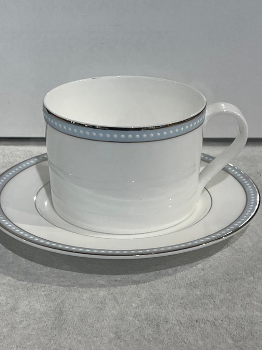 Topaz pearl fine bone china nikko made in Japan tea cup with plate