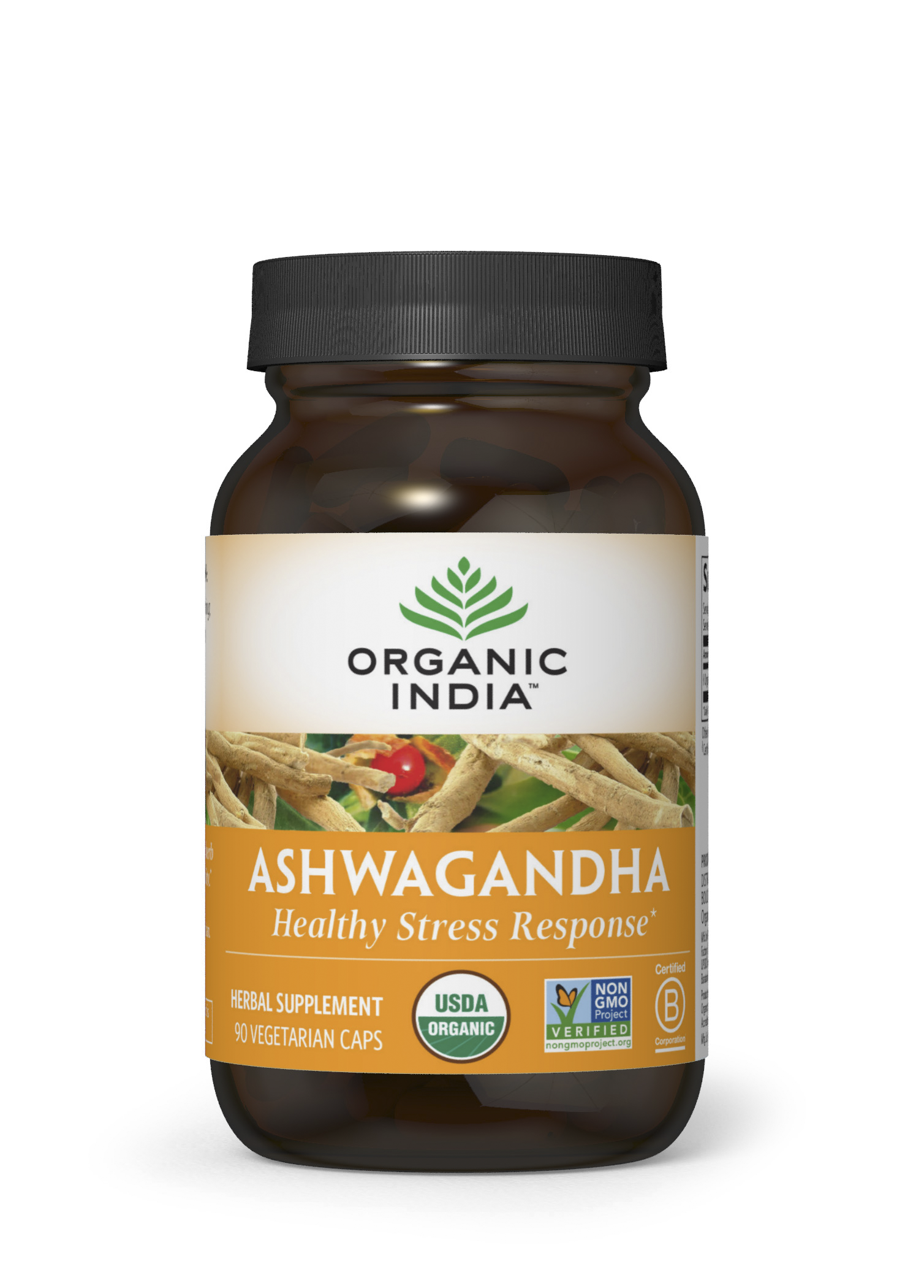 Organic India Ashwagandha 90 Veg Capsules