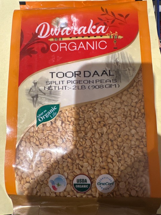 Dwarka Organic Toor Dal 2lbs