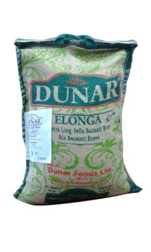 Dunar Elonga Sella Basmati Rice  Parboiled  10lb
