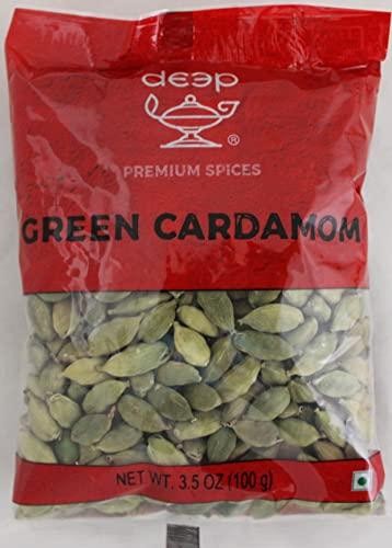 Deep Green Cardamom Elaichi - 100 Gm (3.5 Oz)