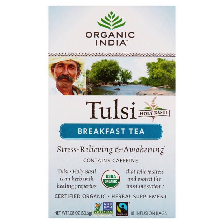 Organic India Tulsi Breakfast Tea 18 Bags