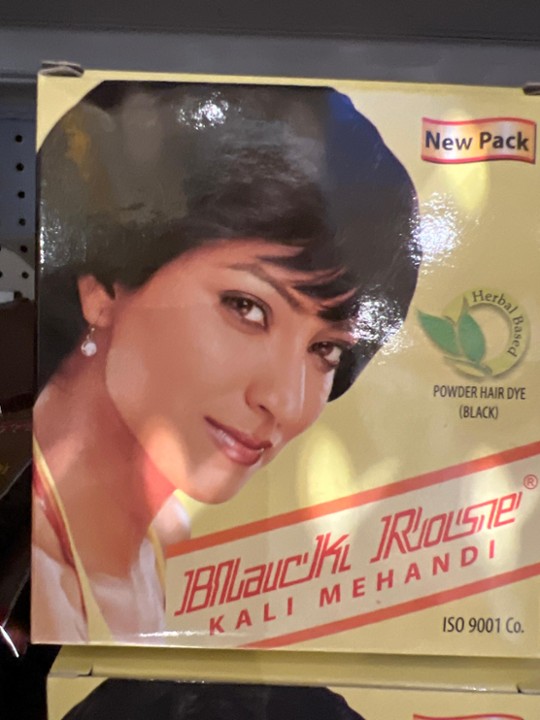 Black Rose Kali Mehndi Powder Hair Color  3.4 Fl Oz
