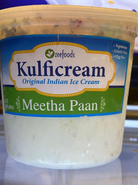 Zeefods Meetha Pan Indian Ice Cream 64oz