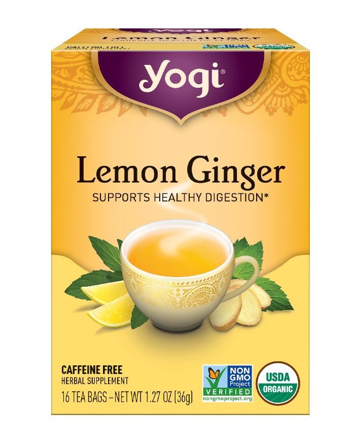 Yogi Herbal Tea Lemon Ginger 16 Tea Bags