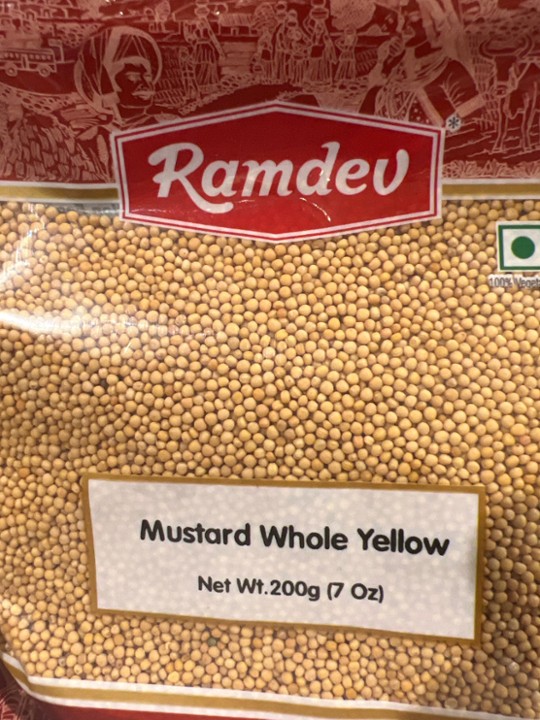 Ramdev Mustard Whole Yellow 7oz