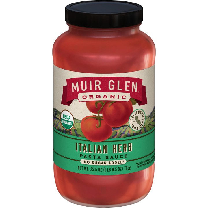 Muir Glen Organic Pasta Sauce Italian Herb 25.5 Oz