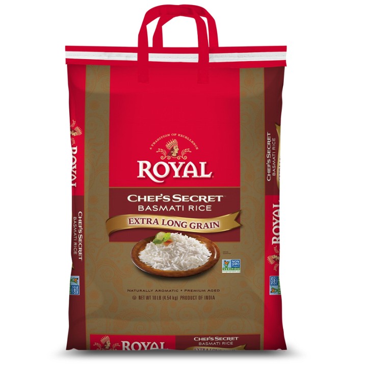 Royal Chef Secret Extra Long Grain Basmati Rice 10 Lb