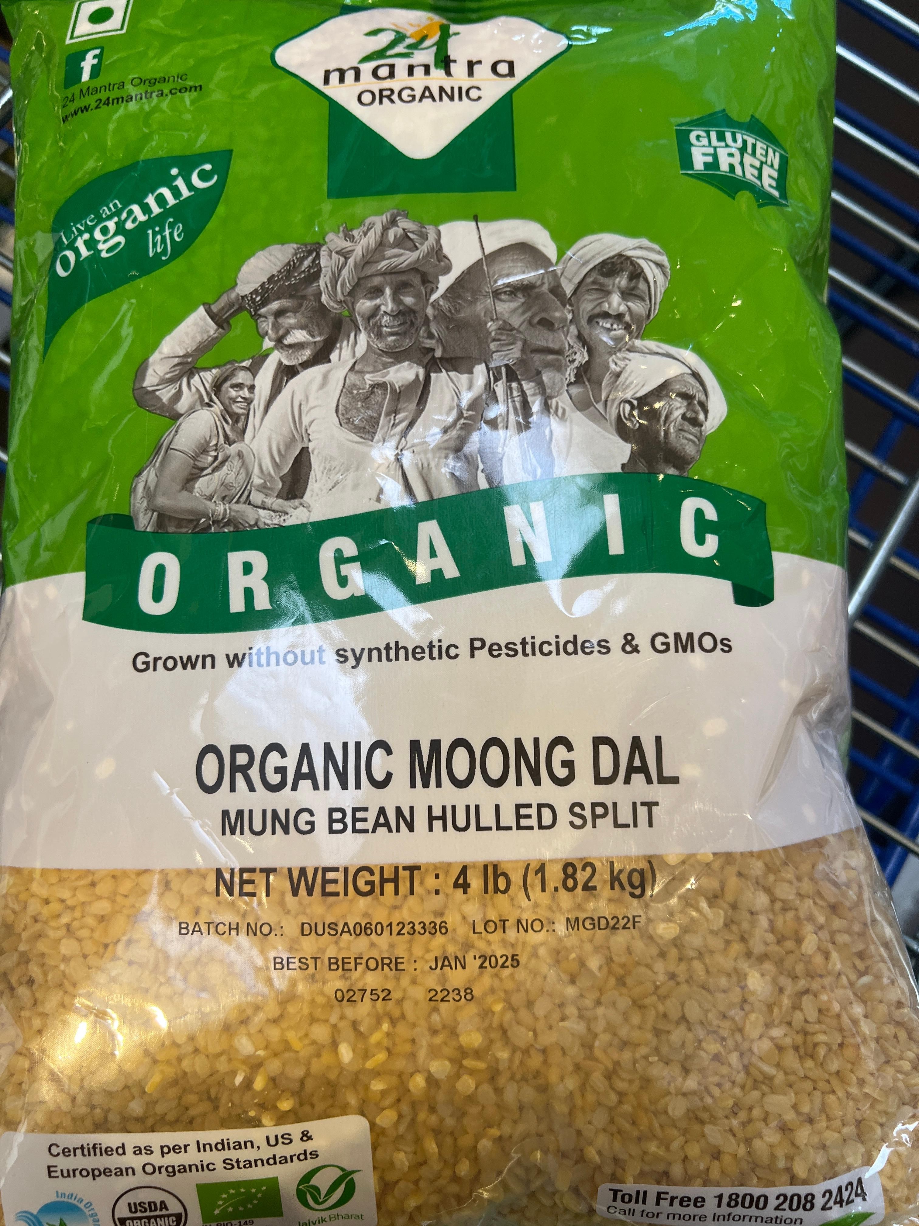 24 Mantra Moong Dal 4lb