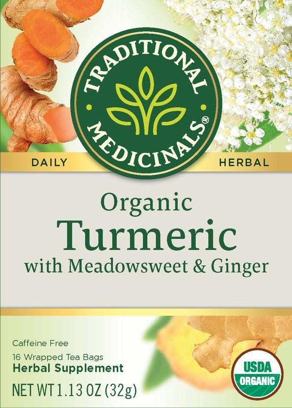 Traditional Medicinals Turmeric with Meadowsweet & Ginger 16 Bags