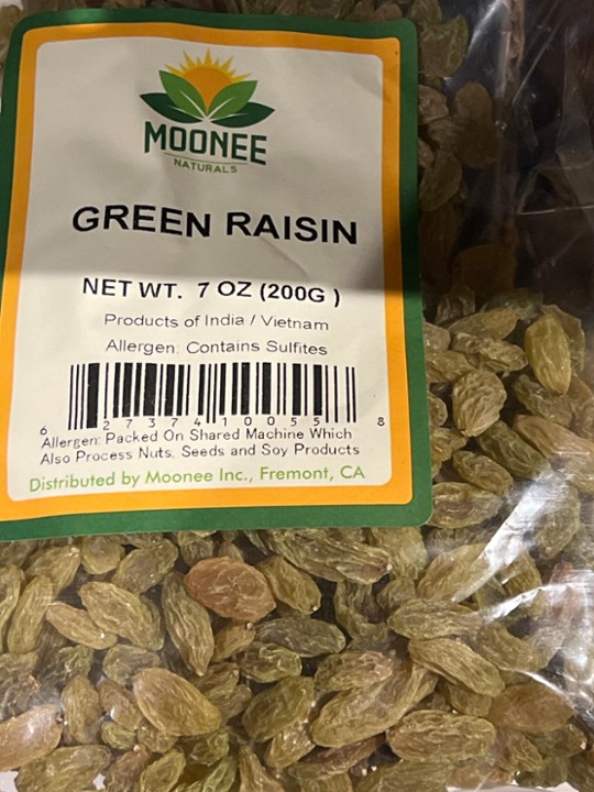 Moonee green raisin 200 g