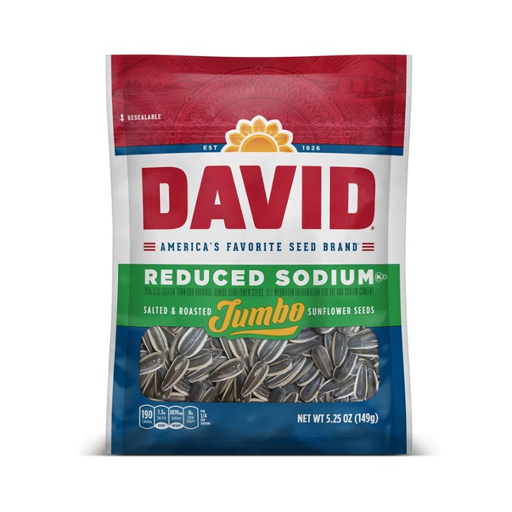 Davids Sunflower Seeds Reduced Salt 5.25oz