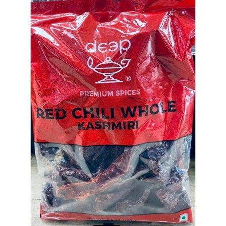 DEEP Red Chili Whole Kashmiri 3.5 Oz