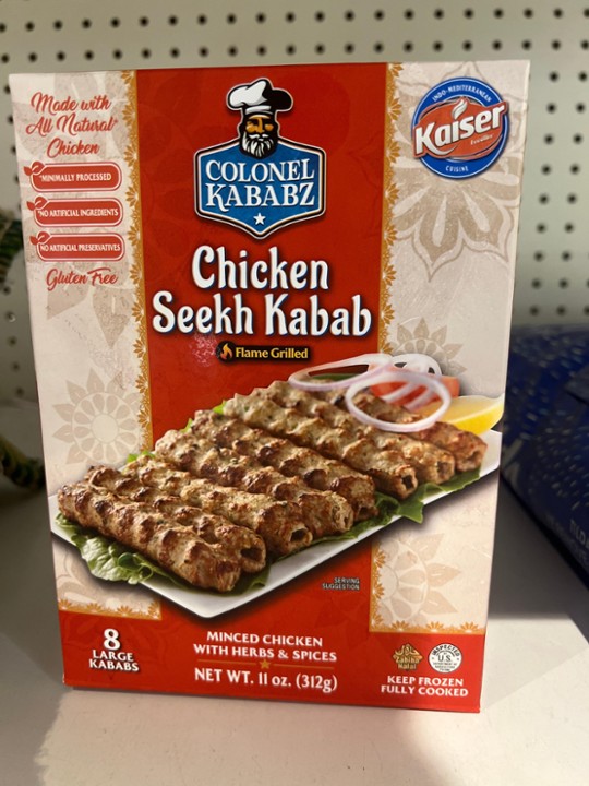 Colonal Kababz Chicken Seekh Kabab 8pcs