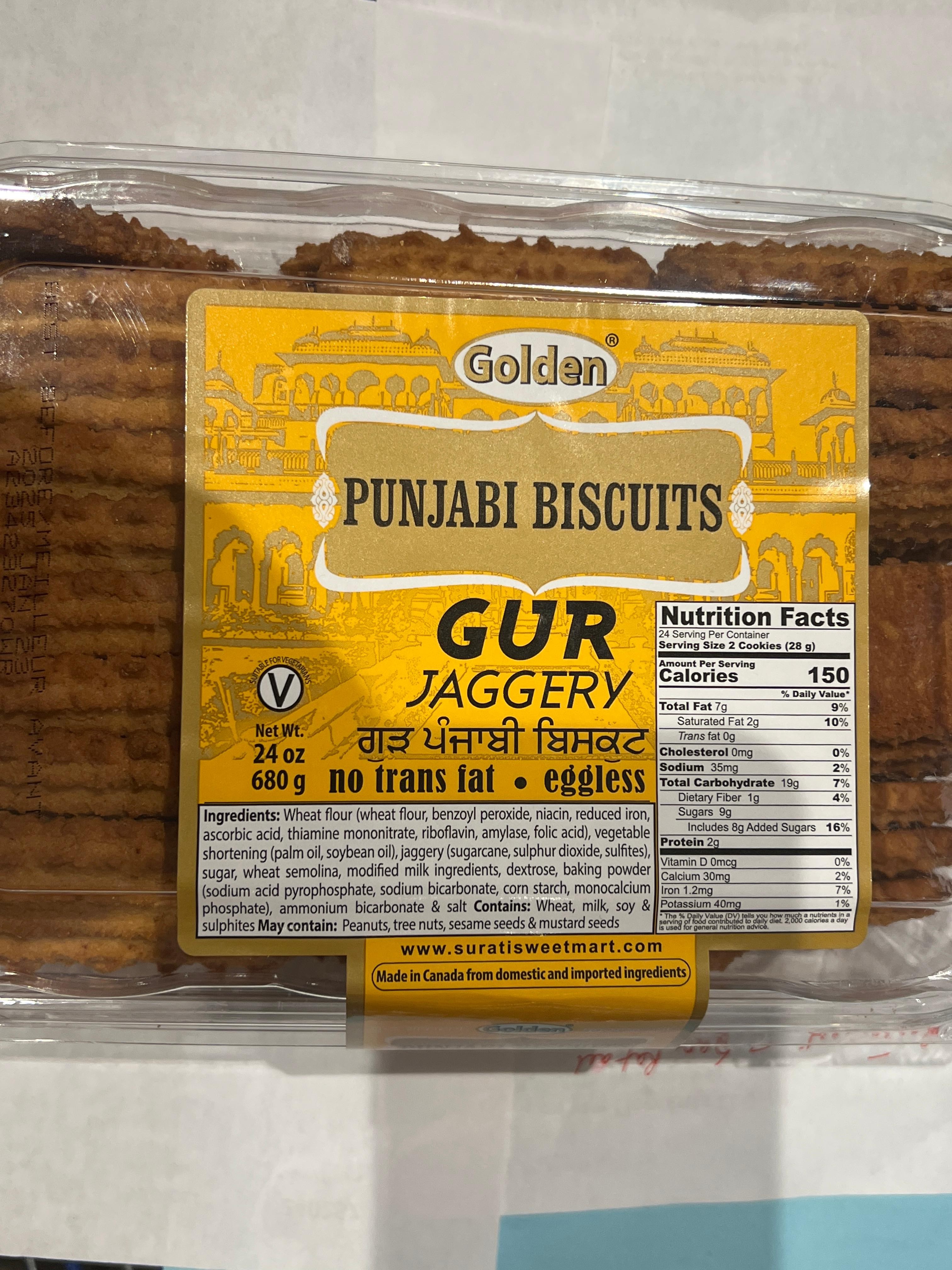 Surati Punjabi Gur Biscuits 24oz