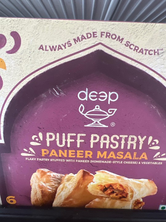 Deep Puff Pastry Paneer Masala 6pcs