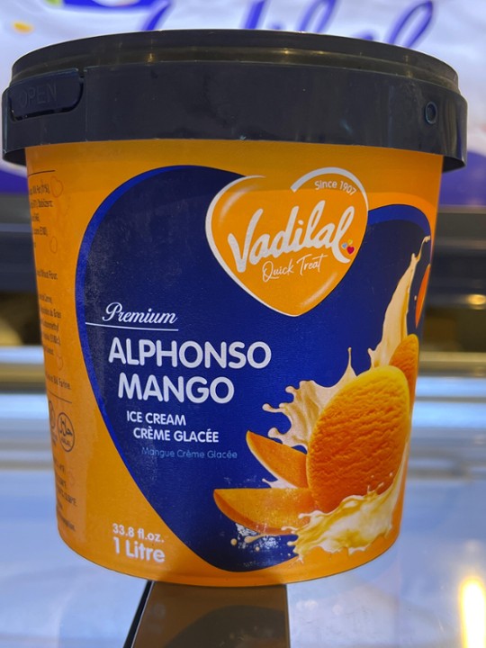 Vadilal Alphonso Mango Ice Cream 1Ltr