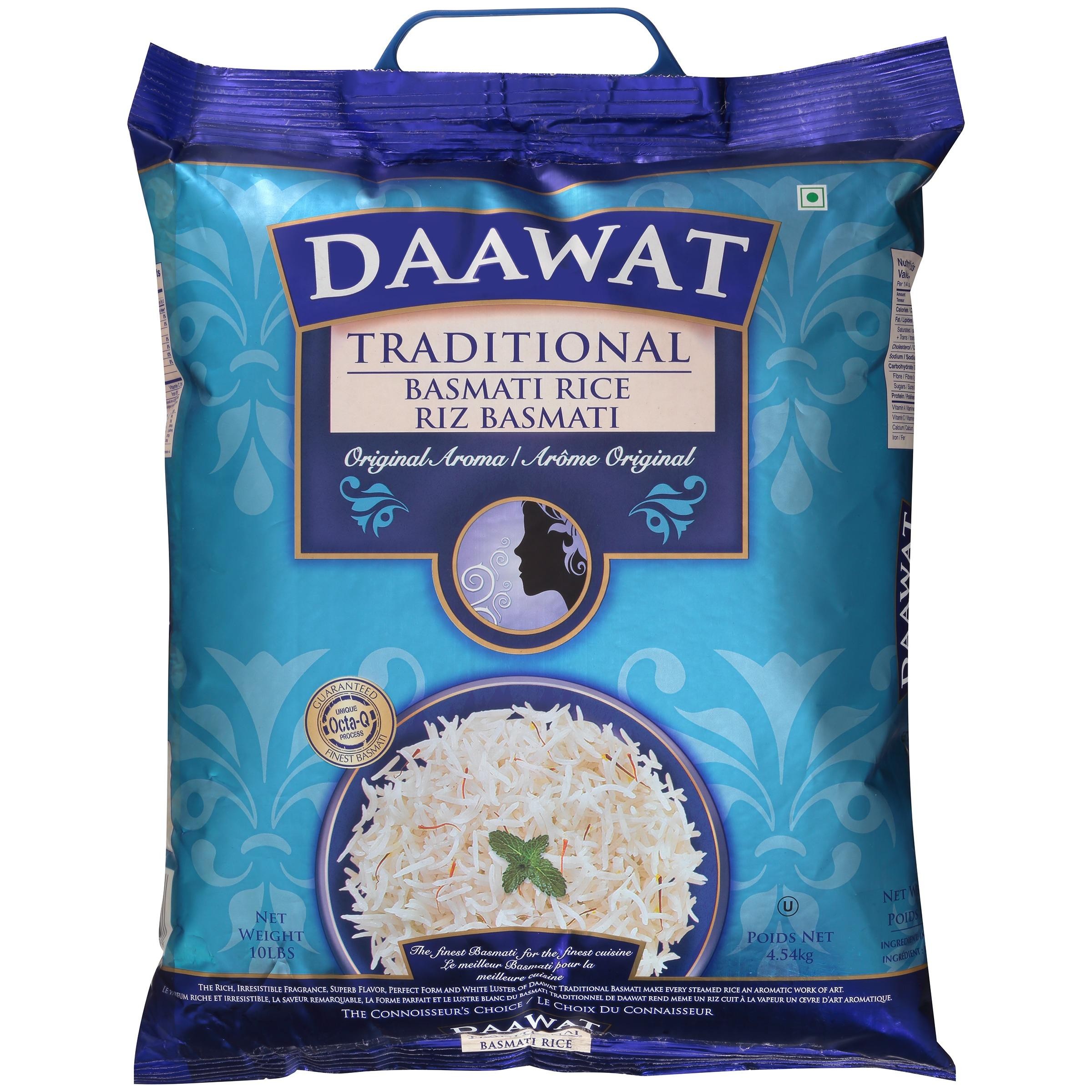Daawat Traditional Basmati Rice 10lb