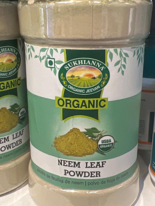 Sukhiana Organic Neem Leaf Powder 3.5oz