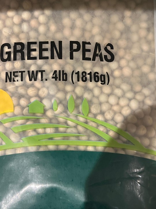 Sukhiana Organic Green Peas 4lb