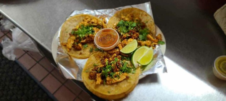 STREET TACOS (Order of Three Tacos)