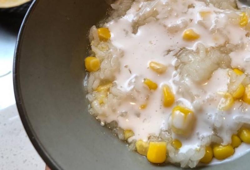 Coco Rice Pudding with Corn 🌽