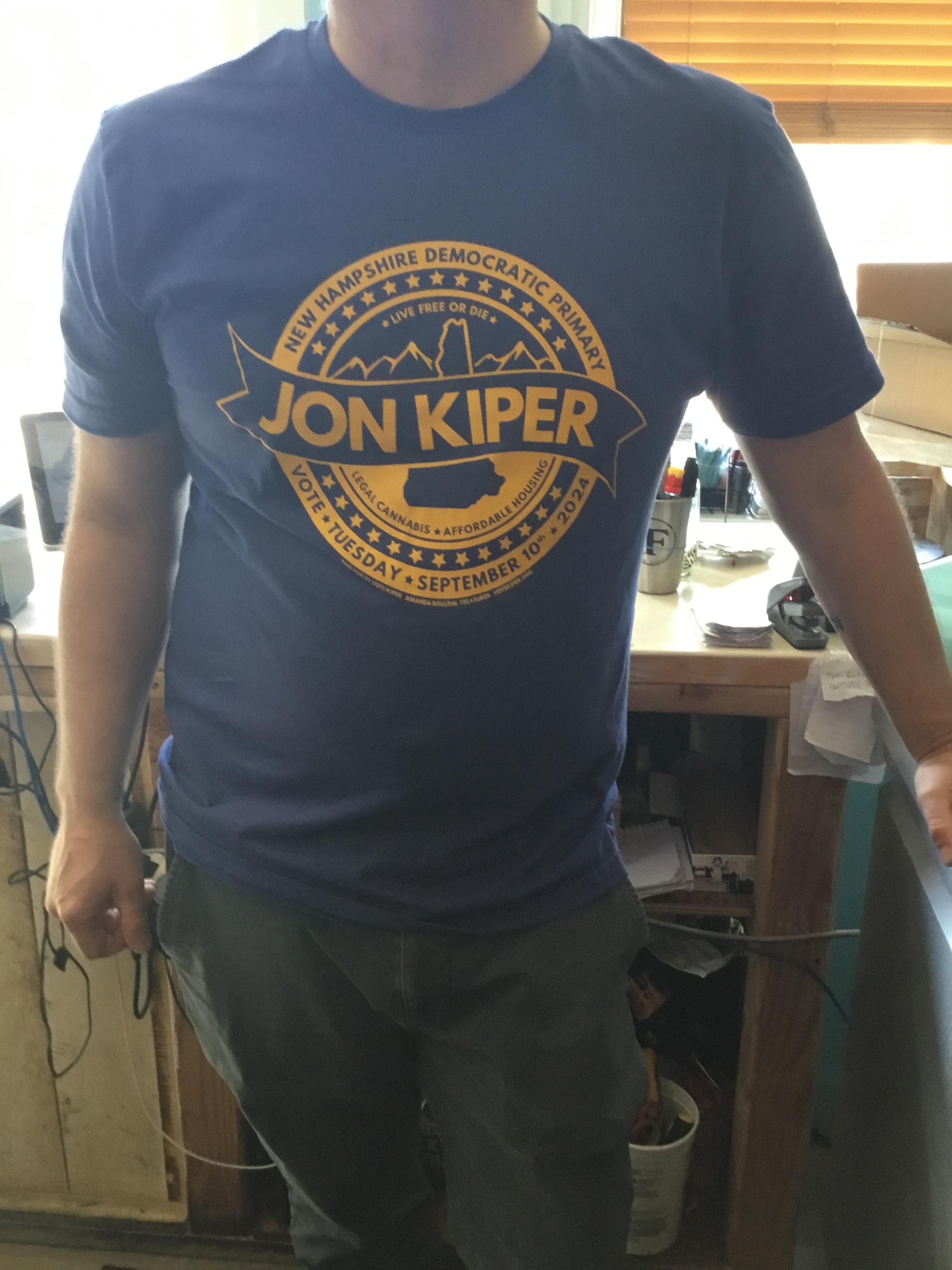 Vote Kiper Blue and Yellow T-Shirt