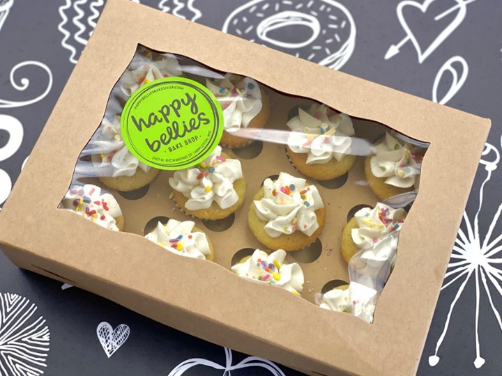 Dozen Mini Vanilla Cupcakes