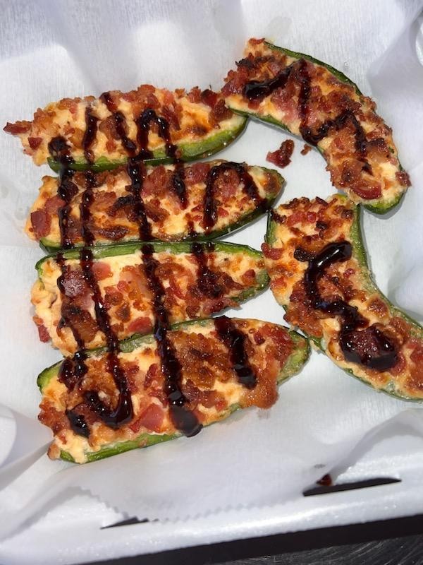 Fresh Wood Fired Jalapeno Poppers.