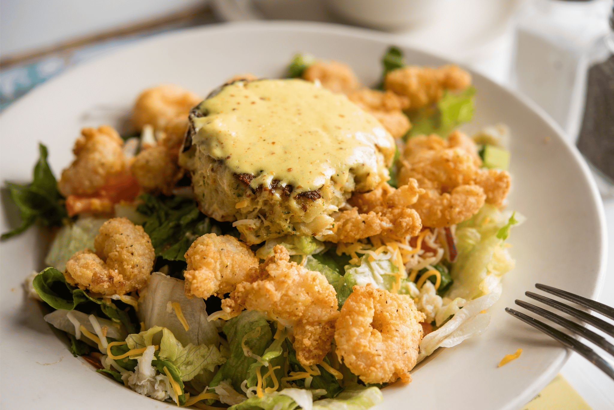 Shrimp & Crab Cake Salad