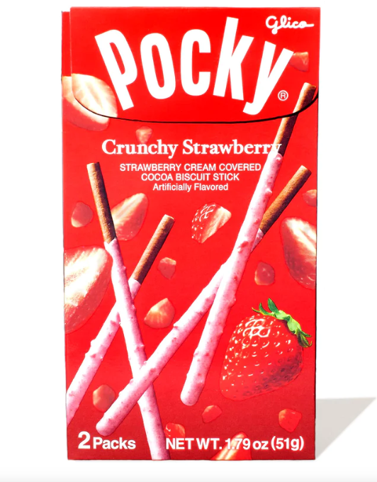 Pocky Crunchy Strawberry 2pk 1.79 oz