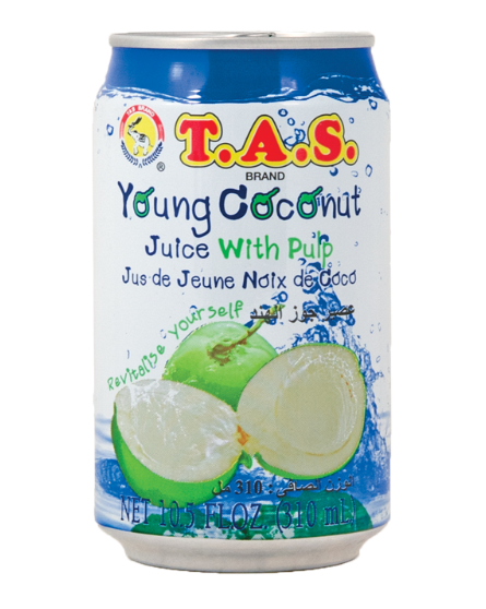 T.A.S Young Coconut Juice with pulp 10.5 oz