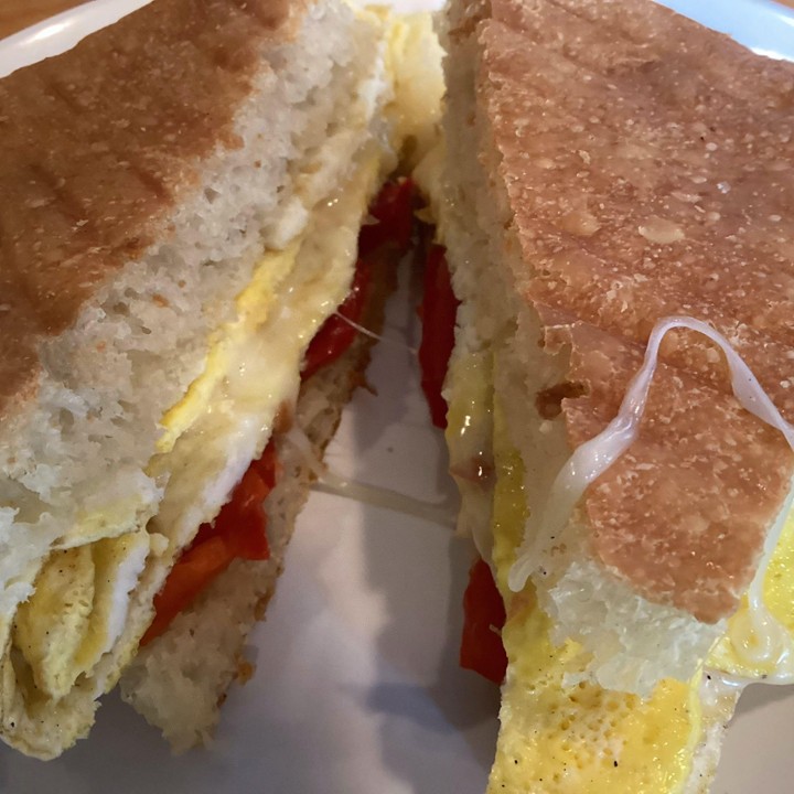 Organic Egg, Mozzarella, and Tomato Sandwich